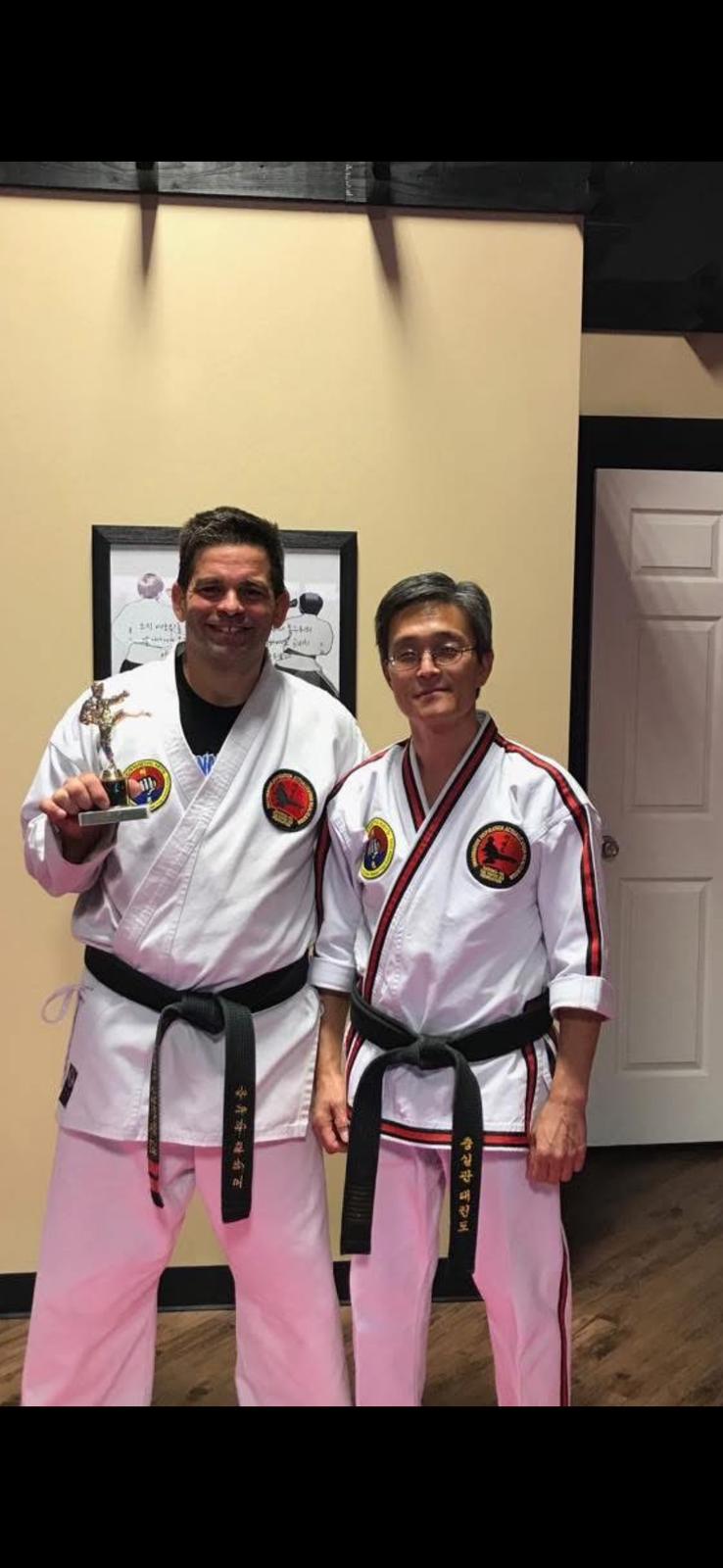 Instructor Norberto Jimenez Jr. with Grand Master Song Brown